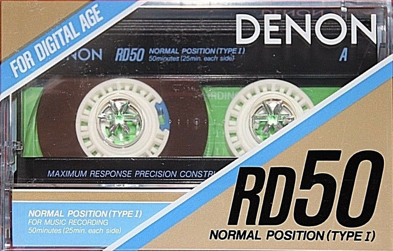 Compact Cassette Denon RD 50 "RD50M" Type I Normal 1987 Japan
