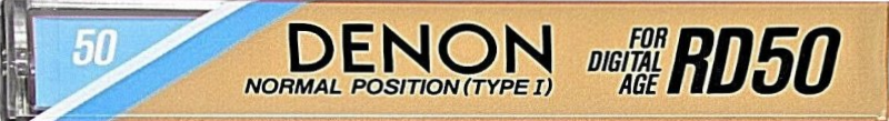 Compact Cassette Denon RD 50 "RD50M" Type I Normal 1987 Japan