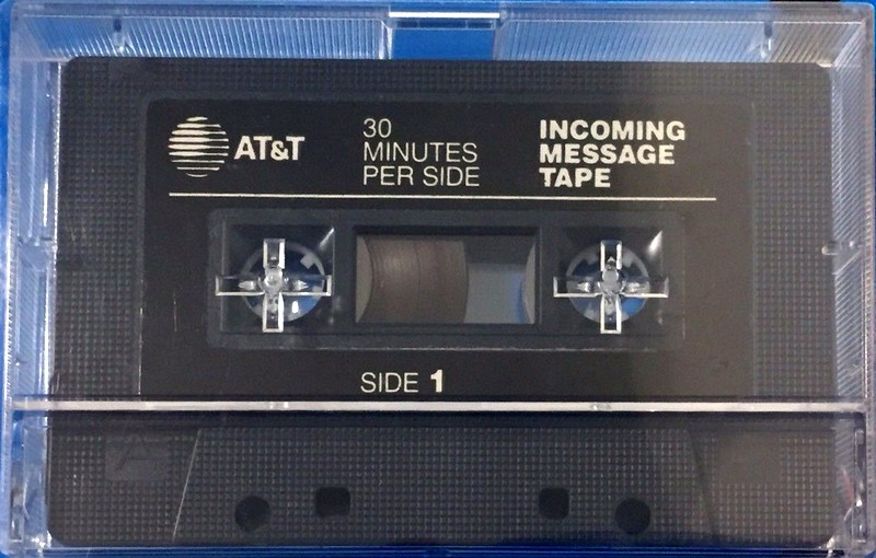 Blister AT&T 60 "Incoming Message Tape" Type I Normal 1988 USA