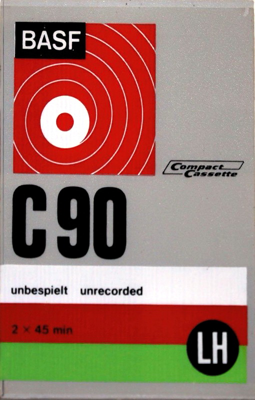 Compact Cassette BASF LH 90 "Plastic case" Type I Normal 1971 Europe