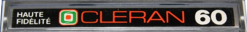 Compact Cassette Cleran Haute Fidelite 60 Type I Normal 1985 France