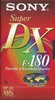 VHS, Video Home System Sony Super DX 180 Type I Normal Worldwide