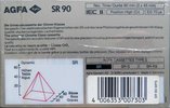 Compact Cassette AGFA SR 90 Type II Chrome 1989 Europe