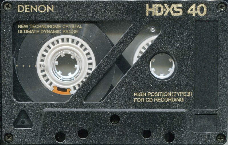Compact Cassette Denon HD-XS 40 "HD-XS40P" Type II Chrome 1989 Japan