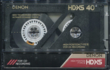 Compact Cassette Denon HD-XS 40 "HD-XS40P" Type II Chrome 1989 Japan