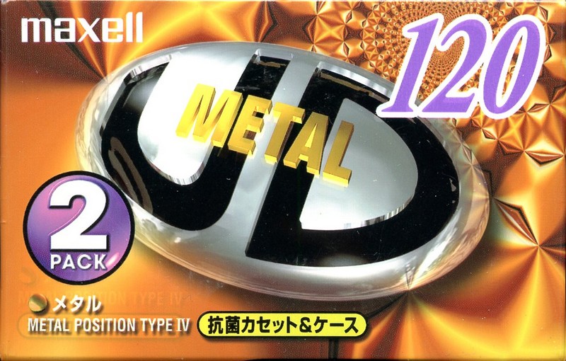 2 pack Maxell Metal UD 120 "MUD-120M2" Type IV Metal 1999 Japan