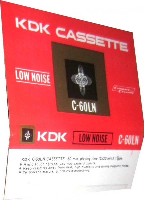 Compact Cassette KDK LN 60 Type I Normal 1975 Worldwide