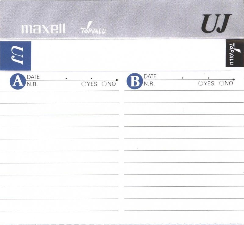 Compact Cassette Maxell UJ 10 "UJ-10JT" Type I Normal 2001 Japan