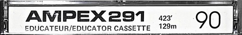 Compact Cassette Ampex 291 90 Type I Normal 1974 Canada