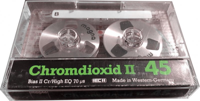 Compact Cassette Magna Chromdioxid II 45 Type II Chrome 1984 Germany