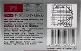Compact Cassette RAKS ED-X 100 Type I Normal 1990 Europe