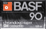 Compact Cassette BASF Chromdioxid Super 90 Type II Chrome 1977 Europe