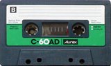 Compact Cassette Aurex AD 60 Type I Normal 1980 Japan
