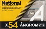 Compact Cassette National Angrom X-DU 54 "RT-X54DU" Type I Normal 1985 Japan