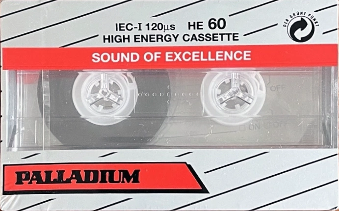 Compact Cassette Palladium 60 "HE" Type I Normal Europe