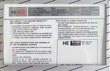 Compact Cassette Palladium 60 "HE" Type I Normal Europe