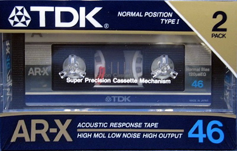 2 pack TDK AR-X 46 Type I Normal 1985 Japan