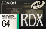 Compact Cassette Denon RD-X 64 "RD-X64P" Type I Normal 1989 Japan