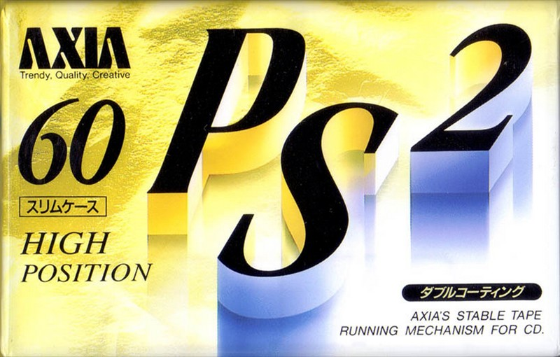 Compact Cassette AXIA PS-II / PS-2 60 "PS2F 60" Type II Chrome 1993 Japan