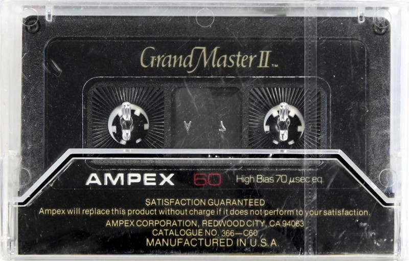 Compact Cassette Ampex Grand Master 60 Type II Chrome 1980 USA