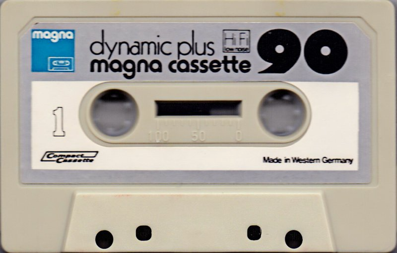 Compact Cassette Magna Dynamic Plus 90 Type I Normal 1975 Europe