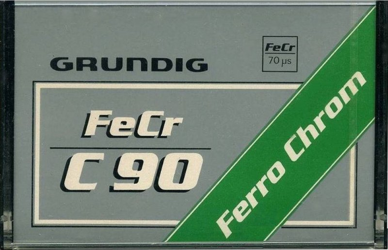 Compact Cassette Grundig 90 Type III Ferro Chrome 1981 Europe