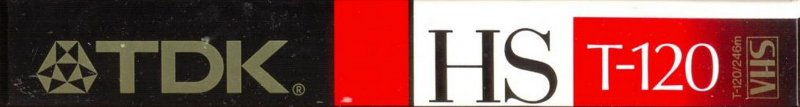 VHS, Video Home System TDK HS 120 "T-120HS" Type II Chrome North America