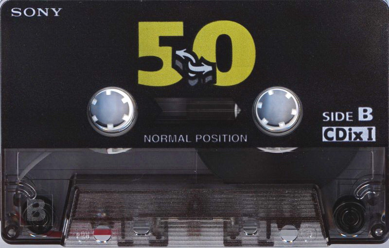 Compact Cassette Sony CDix I 50 "C-50CDX1C" Type I Normal 1995 Japan