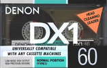 Compact Cassette Denon DX1 60 Type I Normal 1992 North America