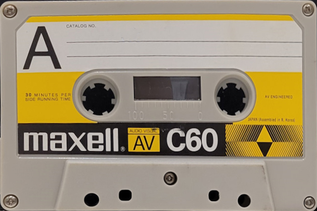 Compact Cassette Maxell AV 60 Type I Normal 1985 USA