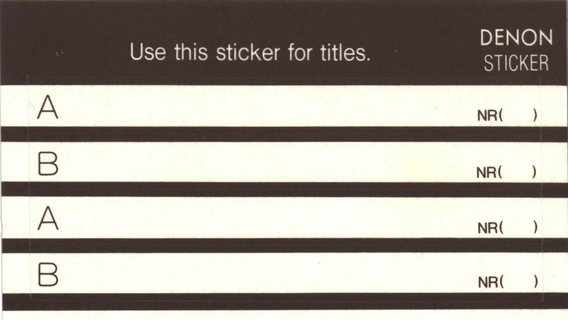 Compact Cassette Denon DX1 60 "DX1-60TE" Type I Normal 1992 Europe