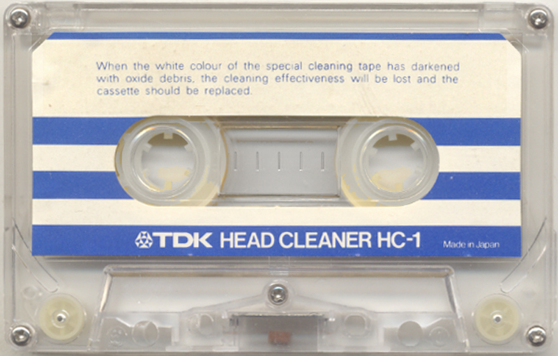 Compact Cassette TDK "HC-1" Cleaning Cassette Europe, USA