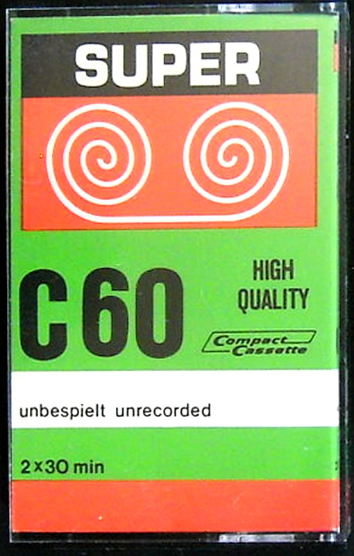 Compact Cassette Super 60 Type I Normal 1979 Germany