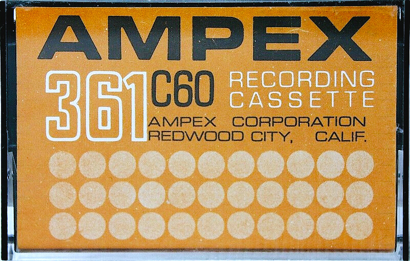 Compact Cassette Ampex 361 120 Type I Normal 1969 USA