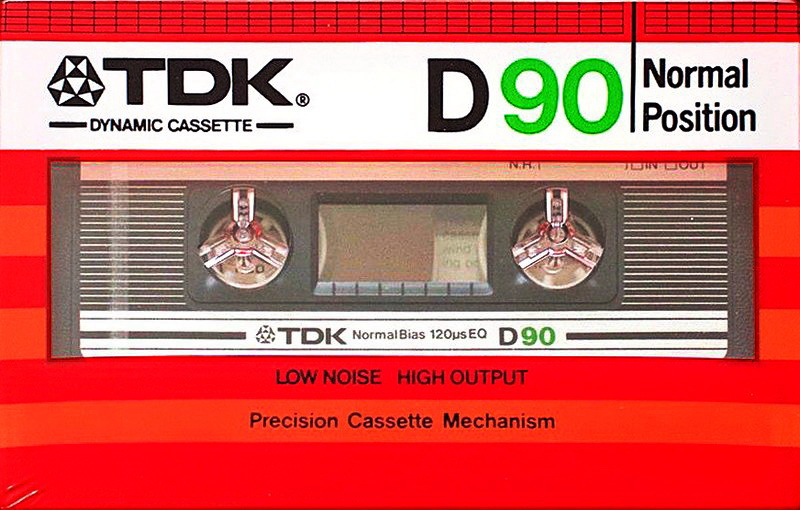 Compact Cassette TDK D 90 Type I Normal 1982 USA