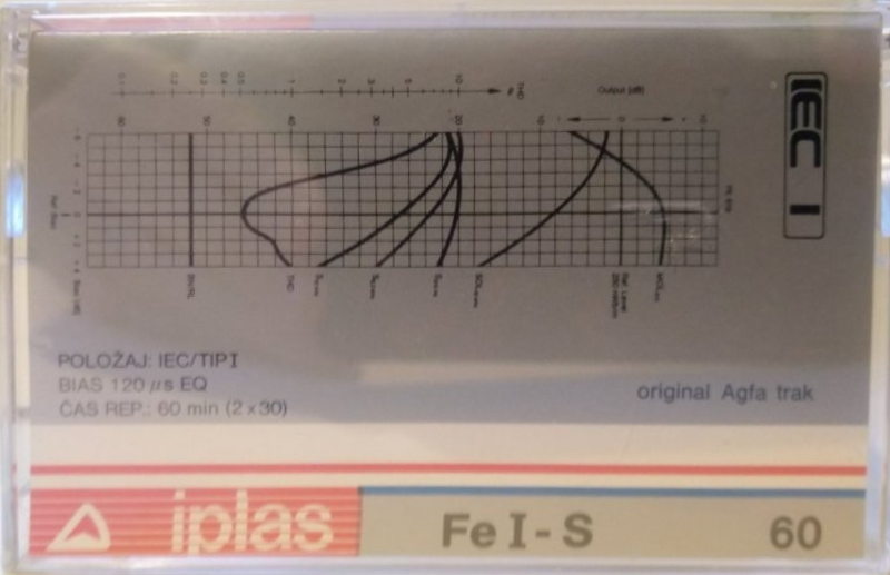 Compact Cassette Iplas 60 Type I Normal 1990 Yugoslavia