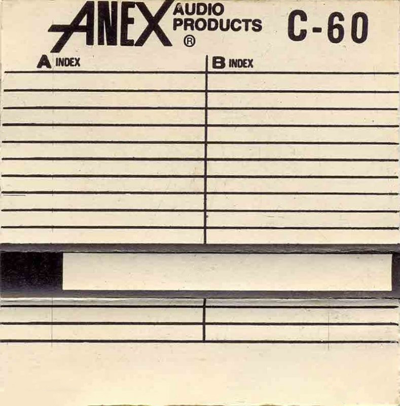 Compact Cassette Anex 60 Type I Normal 1979 Unknown Country