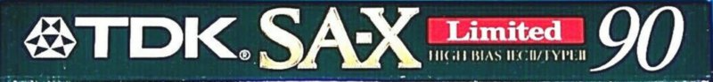Compact Cassette TDK SA-X 90 "SA-X Limited" Type II Chrome 1992 North America