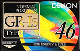 Compact Cassette Denon GR-Is 46 "GR-1S 46W" Type I Normal 1993 Japan