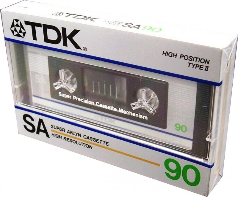 Compact Cassette TDK SA 90 Type II Chrome 1985 Japan