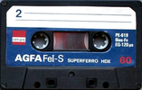 Compact Cassette Olmark 60 "AGFA Fe-I S Superior HDX" Type I Normal 1986 Germany