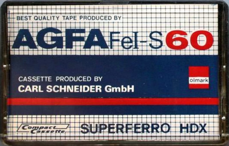 Compact Cassette Olmark 60 "AGFA Fe-I S Superior HDX" Type I Normal 1986 Germany