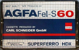 Compact Cassette Olmark 60 "AGFA Fe-I S Superior HDX" Type I Normal 1986 Germany