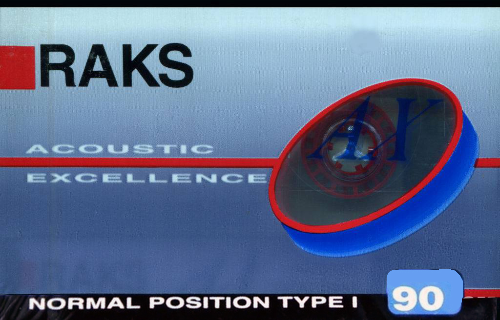 Compact Cassette RAKS AX 90 Type I Normal 1993 Europe