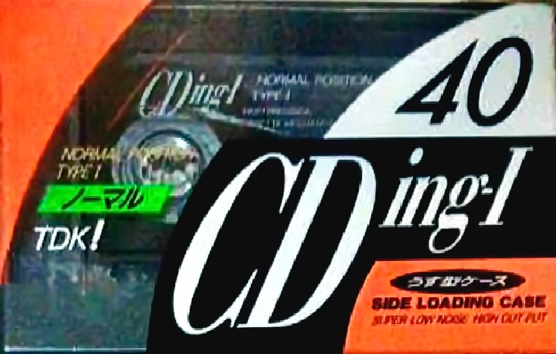Compact Cassette TDK CDing 1 40 "CDING1-40R" Type I Normal 1992 Japan