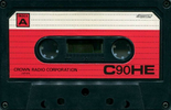 Compact Cassette Crown / Crown Radio Corporation HE 90 Type I Normal Japan
