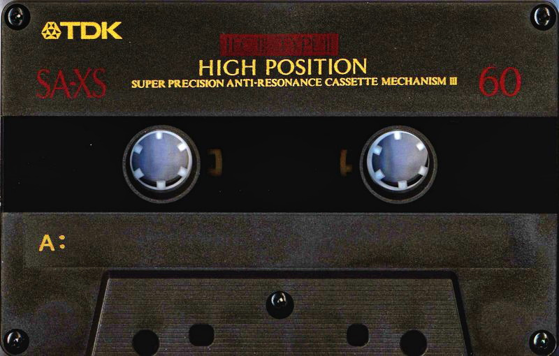 Compact Cassette TDK SA-XS 60 "SA-XS60EB" Type II Chrome 1995 Europe