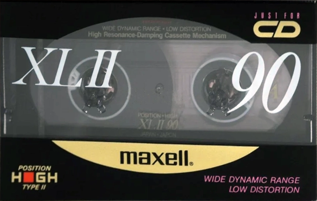 Compact Cassette Maxell XLII 90 Type II Chrome 1990 Japan