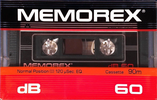Compact Cassette Memorex dB 60 Type I Normal 1985 South Korea