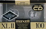 Compact Cassette Maxell XLII 100 Type II Chrome 1989 North America